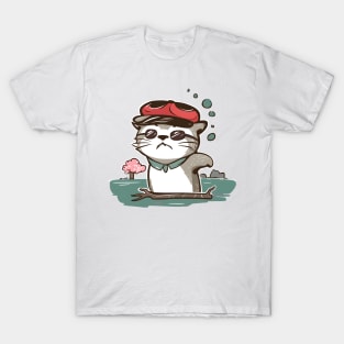 Cat with Sunglasses and Hat T-Shirt